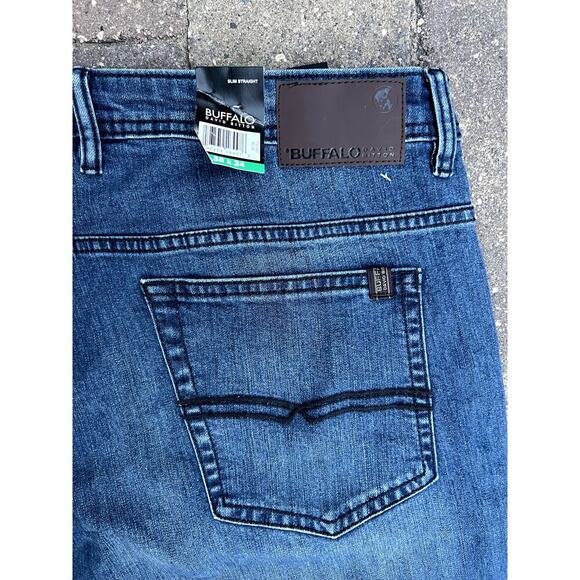 NWT  Buffalo David Bitton slim straight jeans size 38x34 - Picture 4 of 4